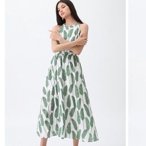 Chicwish summer palm leaf dress